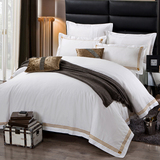 罗瑞欧家居床上用品60支长绒棉贡缎宾馆酒店四件套床单被套枕套