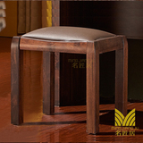 现代中式梳妆凳实木凳子化妆台凳简约时尚化妆凳小凳妆凳皮凳