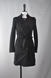 三八节特卖 专柜正品雅莹高级系列黑色经典风衣G12PB7001A