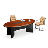 高档2.4米椭圆会议桌 办公桌实木皮 简约现代时尚油漆/开会桌家具