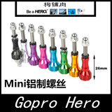 Gopro Hero4/3+/3 迷你型铝制螺丝 兼容全系列gopro 狗铺肉配件