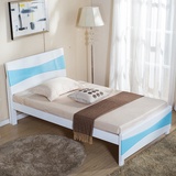 特价包邮地中海1.2米1米实木床橡木床儿童成人床单人床双人白色床