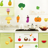 厨房防水橱柜灶台墙贴客厅餐厅装饰冰箱食物贴纸可移除平面贴画