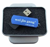 USB3.0高速彩蝶金属旋转u盘8G 定制公司商务礼品u盘 定制logo刻字