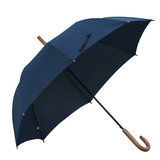 Qiutong创意木质弯柄超大伞自动长柄晴雨伞绅士用男士伞双人包邮