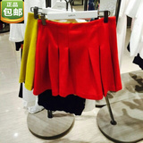 歌莉娅2015秋冬装新款正品代购红色百褶裙短裙半身裙15CJ2A240