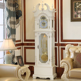 白色落地钟 客厅 欧式实木摆钟座钟 机械钟表 北极星机芯 包邮