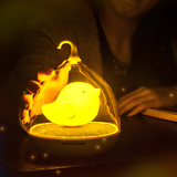 创意鸟笼LED智能触碰感应灯声控灯 充电小夜灯 床头灯睡眠灯