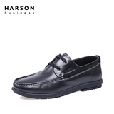 哈森2016新款商务休闲牛皮鞋 低帮系带男鞋MS66902
