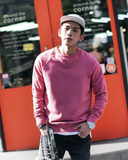 韩国东大门正品男装代购16春季男士个性纯色糖果色宽松套头卫衣
