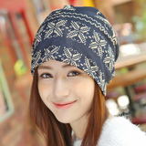 秋冬季女男士化疗套头帽子头巾帽韩国针织毛线帽护耳月子帽双层潮