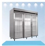 陈列柜保鲜冷藏大三门直冷陈列柜JBL0630 展示柜点菜柜玻璃门银都