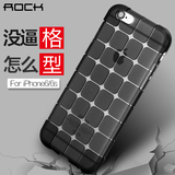 ROCK iphone6s plus手机壳硅胶苹果6保护套防摔磨砂透明软外壳4.7