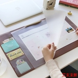 韩国PLAN d甜美办公桌垫鼠标垫桌上整理垫板附2016年日程计划