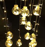 圣诞树客厅圆形装饰灯热卖串串闪光窗帘圣诞节星星彩灯室内冰条灯