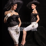 个性时尚婚纱影楼新款韩式主题写真服饰 复古欧美艺术照摄影服装