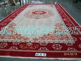 红色传统中式古典羊毛地毯 工程羊毛地毯定制 样板房会客厅地毯