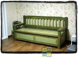 多功能储物实木沙发翻板储物长椅沙发床定做韩式地中海实木家具