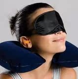 旅游三宝 充气枕头 U型枕 避光眼罩、防噪音耳塞三件套