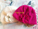 GaP专柜正品代购 女童纯色抓绒花朵套头帽651607原价99