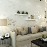 韩式田园个性树叶无纺布墙纸3d 现代客厅简约卧室电视背景墙壁纸