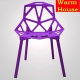 特价电脑椅镂空椅简约现代塑料椅时尚餐椅办公椅几何椅创意休闲