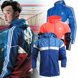 Adidas男子防风服 三叶草 16春季新款外套运动夹克 AO0564 AP9767