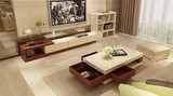 现代简约电视柜地柜电视机柜客厅家具定制可伸缩电视柜茶几特价