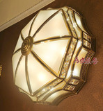 豪华水晶全铜吸顶灯卧室灯欧式美式餐厅客厅灯具手工焊锡艺术灯饰