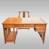 花梨木家用电脑桌红木台式电脑桌椅原木办公桌书桌实木中式写字台