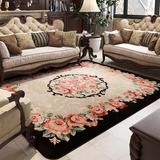 时尚欧式长方形地毯客厅卧室地毯样板间手工地毯满铺