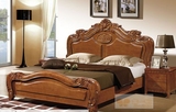 厦门金一帆家具 实木套房双人床 厚实大气欧式床 胡桃色床 橡木床