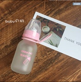 韩国ulzzang可爱学生奶嘴奶瓶吸管玻璃杯创意小巧便携儿童水杯子