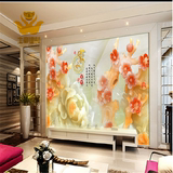 仿玉雕3D电视背景墙欧式现代客厅瓷砖装饰壁画人造玉石沙发背景墙