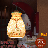 中式古典现代复古过道创意鱼实木LED灯客厅书房卧室床头墙灯壁灯