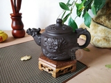 新正面龙 宜兴紫砂壶旅游茶壶工夫茶具茶道配件陶瓷壶批发大容量