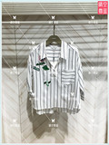 LILY/丽丽 商场代购2016年夏季二波 条纹七分袖衬衣116220C8508