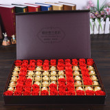 香皂玫瑰花礼盒花束创意巧克力礼品送闺蜜女友生日情人节礼物包邮