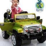 贝瑞佳儿童电动车宝宝玩具车可座双驱越野车带遥控四轮汽车牧马人