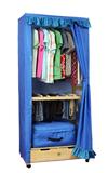 97B简易衣橱实木布衣柜加固特价儿童衣柜组装木架小衣橱布艺折叠