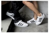 韩国正品代购 Adidas 三叶草经典金标 贝壳头板鞋C 77124 77154