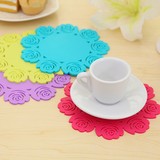 Silicone Table Cup Mats Coffee Pad Retro Lace Flower Doilies