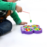 益智玩具电动磁性钓鱼亲子游戏鱼杆套装玩具六一节礼物宝宝幼儿童