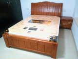 热卖全新实木床大床 红木家具卧室双人床特厚橡木床现代中式实木