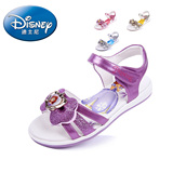 迪士尼儿童旅游鞋2016年夏季新款凉鞋蝴蝶结可爱公主鞋