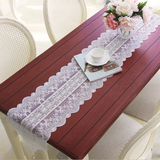 韩式茶几布艺 精致蕾丝桌布 餐桌布 长方形桌旗桌布 茶几垫台布