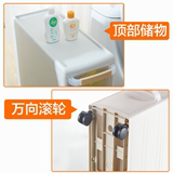 柜浴室置物架可移动柜子塑料储物柜窄柜子卫生间厨房傲家夹缝收纳