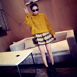 女装韩版高领加厚短款麻花粗线龄套头针织衫毛衣