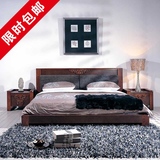 中式实木床 双人木床 明清复古床 1.8 1.5米婚床 雕刻床卧室家具