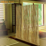 日式 客厅落地屏风隔断 现代时尚移动座屏玄关 天然竹子手工定制